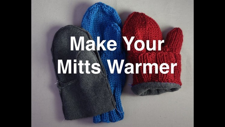 How to Line Mittens with Fleece