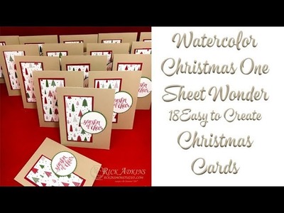 How to Make 18 Quick & Easy Christmas Cards with a Few Stampin' Up! Supplies