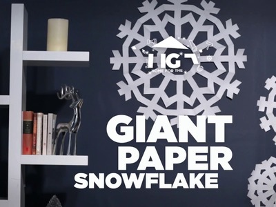 How to Make a Big Paper Snowflake