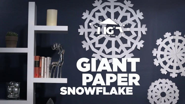 How to Make a Big Paper Snowflake