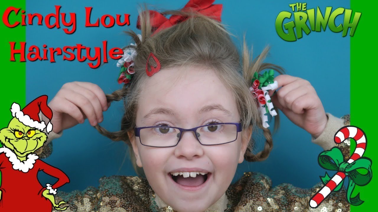 HOW TO MAKE A CINDY LOU WHO HAIRSTYLE TUTORIAL FOR THE GRINCH GRINCHMAAS