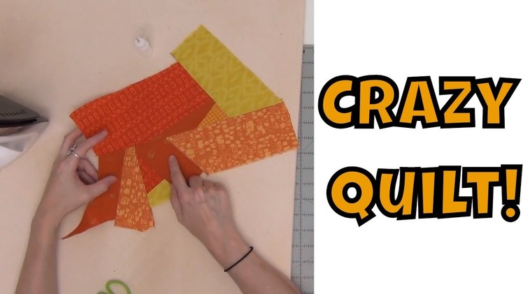 How to Make a Crazy Quilt - Y Seam Piecing Tutorial with Leah Day