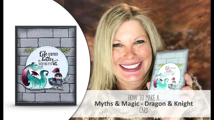 How to make a Knight & Dragon Castle Card featuring Stampin Up Magical Day Bundle