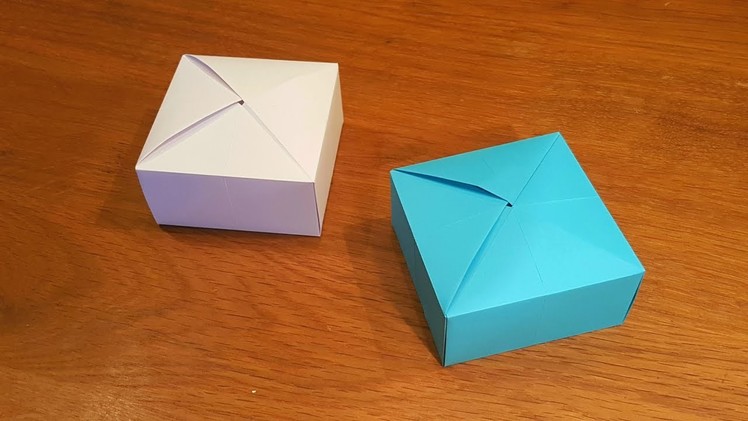 How To Make a Paper GIFT BOX - Origami Tutorial