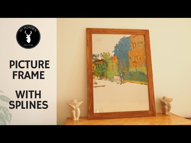 How to make a picture frame with corner splines
