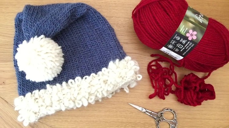 How to make a Pom with Chunky or Bulky Yarn.