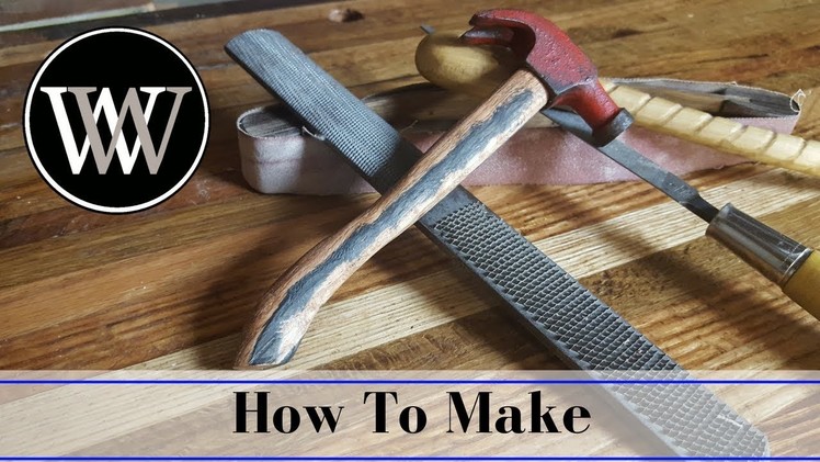 How to Make a Small Hammer Handle Hand | Tool Woodworking Project