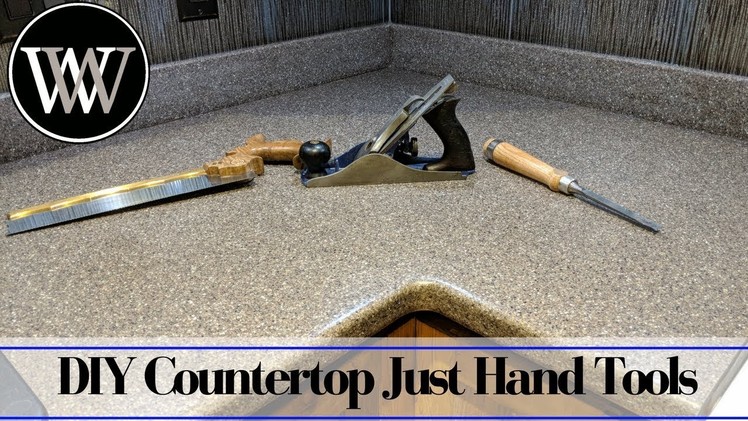 How to Make a Solid Surface Countertop With Just Hand Tools - Corian