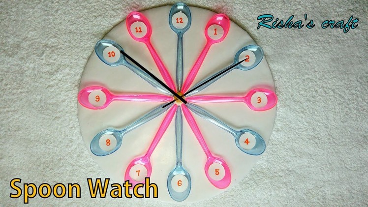 How to Make a Spoon Watch.Wall Decoration.Best of waste Ideas