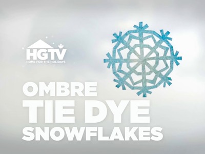 How to Make a Tie Dye Paper Snowflake