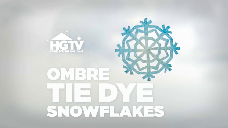 How to Make a Tie Dye Paper Snowflake