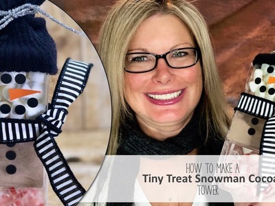 How to make a Tiny Treat Snowman Cocoa Tower featuring Stampin Up