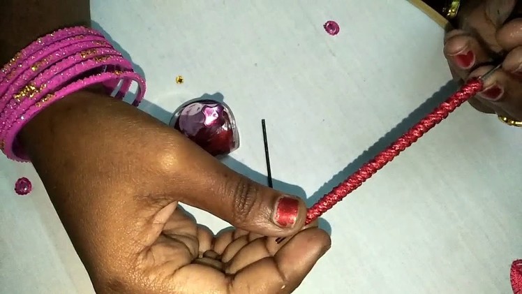 How to make Aari work needle handle
