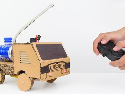 How to Make Amazing Remote Control Fire Truck from Cardboard