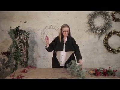 How to make an artificial Christmas wreath