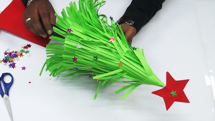 How to Make an Easy Paper Christmas Tree | DIY Origami Christmas Crafts