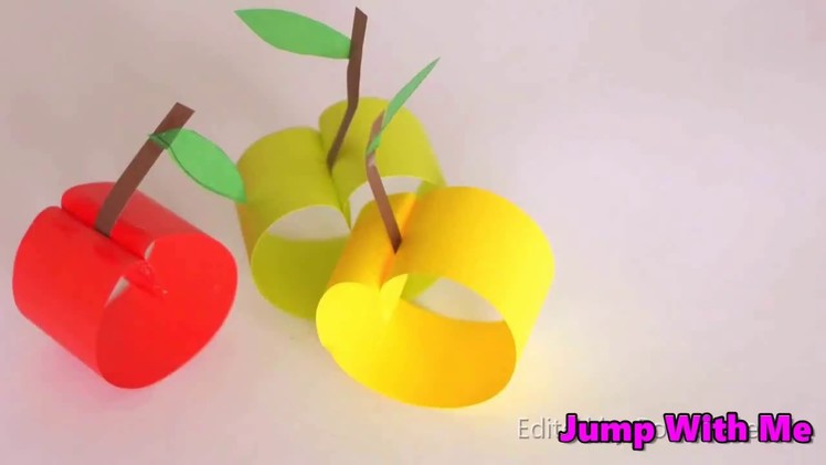 How to make Apple from Paper | Paper Art & Craft | by Jump With Me