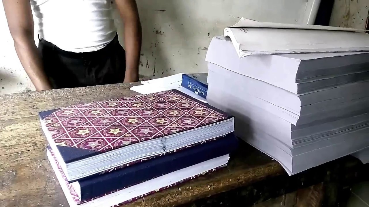 How to make a book. Gathering the Sheets Bookbinding.