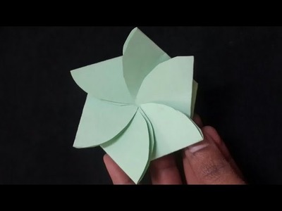 How to make easy flower massage card box no glue just one paper, Valentine's Day spacial