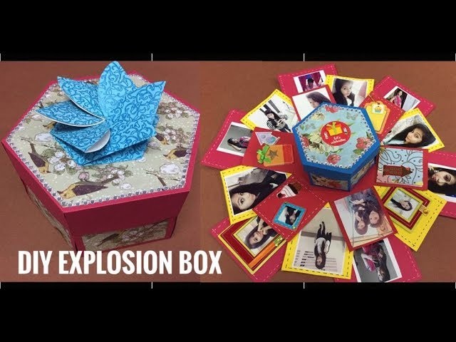 How to make explosion box || Hexagon explosion box