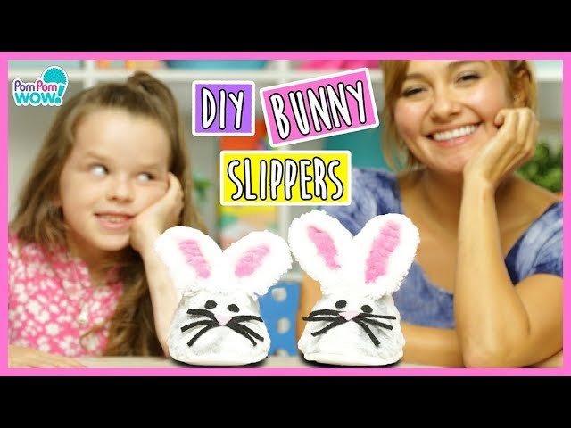 How To Make Fuzzy Bunny Slippers | How To Wow Show | Pom Pom Wow! Official