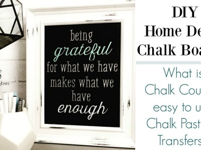 How to Make Hand Letter Chalked Chalkboard with Chalk Couture & Bonus Ink Pad Organizer