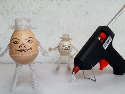 How To Make Humpty Dumpty |Craft With Hot Glue and Egg