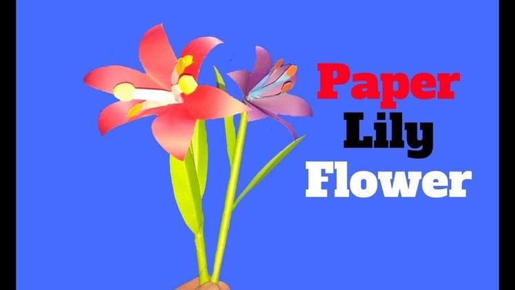 How To Make Lily Flower With Crepe Paper