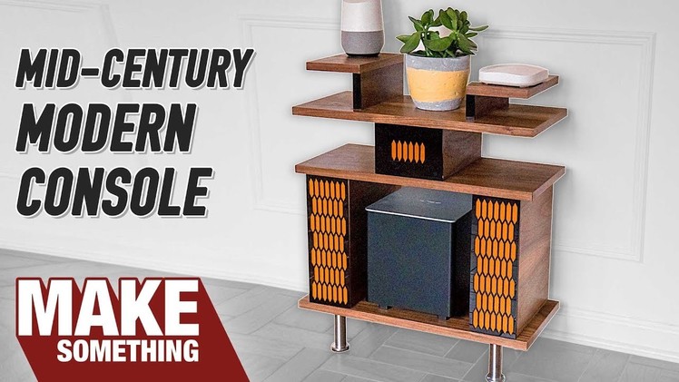How to Make Mid-Century Modern Console. Woodworking Project