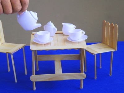 How to Make Miniature Table and Chairs #34 | Popsicle Stick Crafts