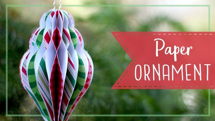 How To Make Paper Honeycomb Christmas Ornaments! ????  Craftmas