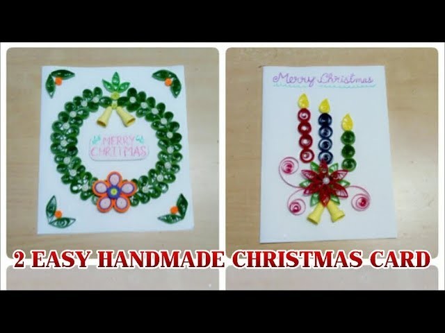 HOW TO MAKE QUILLING PAPER CHRISTMAS CARD.CHRISTMAS SPECIAL