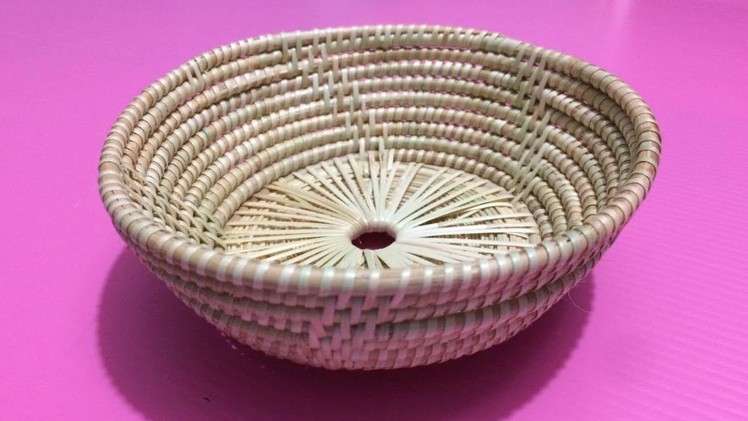 How to Make Rattan Bowl | Making Wicker Bowls Step by Step | DIY-Paper Crafts