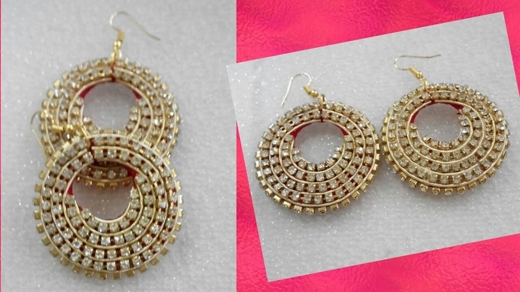 How to make silk thread earrings.designer Silk thread earrings