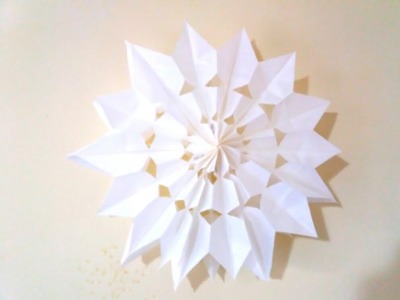 How to make snowflake from paper bag ❄ Christmas snowflake | DIY snowflake making idea ❄ Wall decor