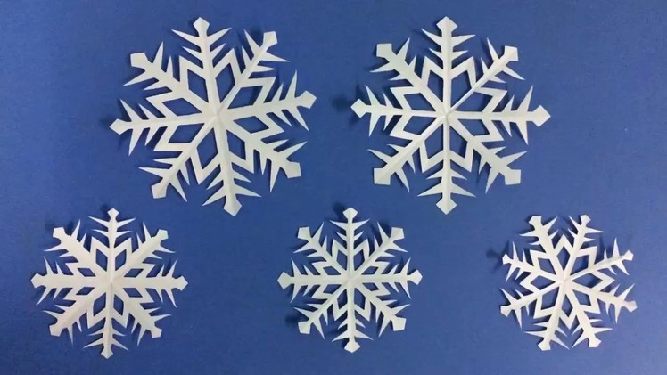 How to Make Snowflake with Paper | Making Paper Snowflakes Step by Step | DIY-Paper Crafts