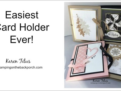 How to Make the Easiest Card Holder Ever!