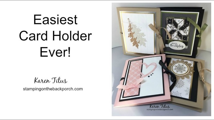 How to Make the Easiest Card Holder Ever!