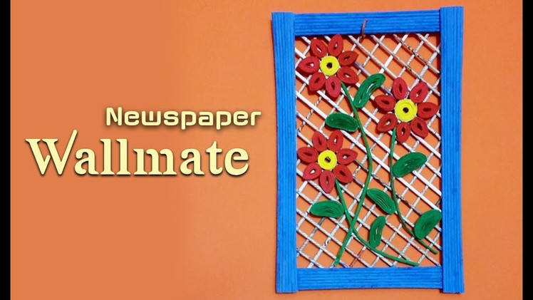 How to make wallmate with paper  - Origami wall hanging making tutorial