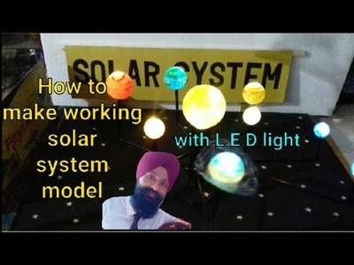 ✔how to make working model of solar system for school |  science working model | 10th class model