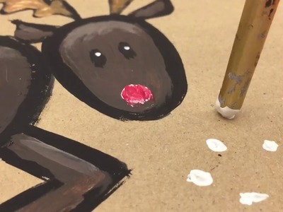 How to paint a reindeer