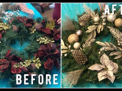 How to Refresh an Old Christmas Wreath ! (DIY)