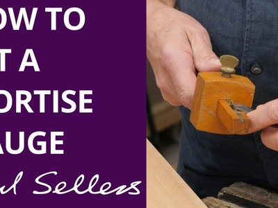 How to Set a Mortise Gauge | Paul Sellers