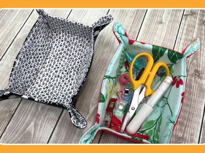 How to Sew a Snap Up Caddy with Crafty Gemini