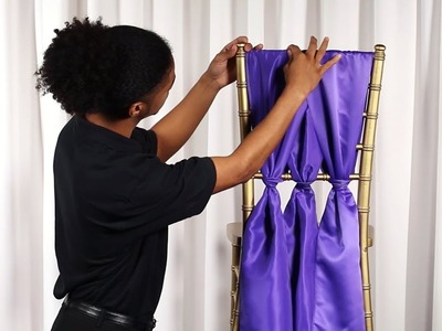 How to Tie a Cinched Chiavari Chair Sash