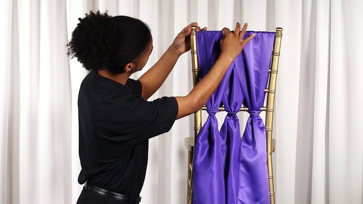 How to Tie a Cinched Chiavari Chair Sash