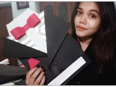How to: Tuxedo scrapbook for brother's birthday gift.