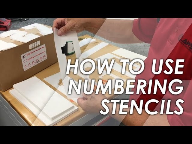 How To Use Screen Printing Numbering Stencils Introduction