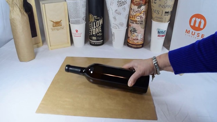 How to wrap a wine bottle By PPOVA.com