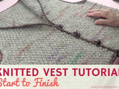 Knitted Vest Start to Finish - Vest Tutorial Knitting - How To Knit A Vest